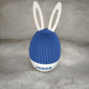 Majhno Velikonočno jajce z ušesi in imenom - 13,5 cm